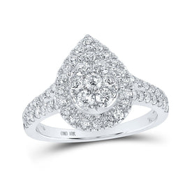 Dazzling Diamond Teardrop Cluster Ring - Splendid Jewellery