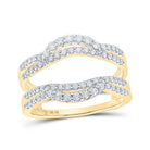 Dazzling Diamond Wrap Enhancer: 10kt Yellow Gold Wedding Band - Splendid Jewellery
