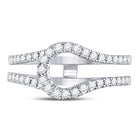 Dazzling Diamond Wrap Ring Guard Enhancer - Side View