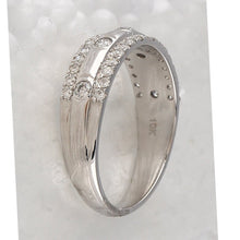 Load image into Gallery viewer, Dazzling Elegance | 10kt White Gold Womens Round Diamond Anniversary Ring 1/2 Cttw - Splendid Jewellery