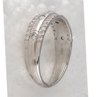 Dazzling Elegance | 10kt White Gold Womens Round Diamond Anniversary Ring 1/2 Cttw - Splendid Jewellery