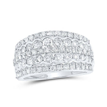 Load image into Gallery viewer, Dazzling Elegance: 10kt White Gold Womens Round Diamond Band Ring 1 - 5/8 Cttw - Splendid Jewellery