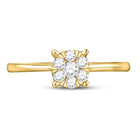 Dazzling Harmony Diamond Cluster Ring product Top View from Splendid Jewellery