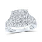 Dazzling Square Baguette Diamond Fashion Ring | 10kt White Gold 1 Cttw | Splendid Jewellery - Splendid Jewellery
