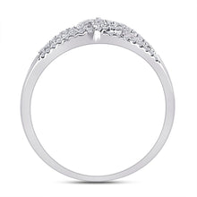 Load image into Gallery viewer, Dazzling Trio | 14kt White Gold Womens Round Diamond Fashion 3 - stone Ring 1/5 Cttw - Splendid Jewellery