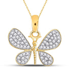 Enchanted Wings Diamond Pendant product  Top View from Splendid Jewellery