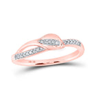 Radiant Rose Gold Diamond Band Ring: Timeless Elegance and Sparkling Sophistication - Alternate view 1 from Splendid Jewellery