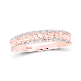 Radiant Rose Gold Diamond Band Ring - Alternate view 1 from Splendid Jewellery