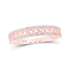 Sparkling Rose Gold Diamond Eternity Band - Alternate view 1 from Splendid Jewellery