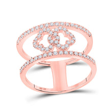 Load image into Gallery viewer, Rose Gold Diamond Elegance Band - Alternate view 1 from Splendid Jewellery