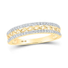 Radiant Glow 10kt Yellow Gold Diamond Band Ring product  Top View from Splendid Jewellery