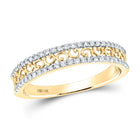 Radiant Glow 10kt Yellow Gold Diamond Band Ring product  Top View from Splendid Jewellery