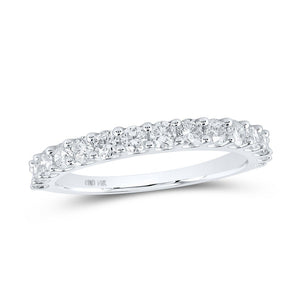 Diamond Band | 14kt White Gold Womens Round Diamond Band Ring 7/8 Cttw | Splendid Jewellery GND