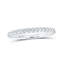 Load image into Gallery viewer, 14kt White Gold Diamond Elegance Band - Top View