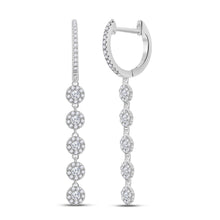 Load image into Gallery viewer, Diamond Cascade Hoop Earrings - Splendid Jewellery