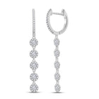 Diamond Cascade Hoop Earrings - Splendid Jewellery