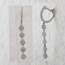 Load image into Gallery viewer, Diamond Cascade Hoop Earrings - Splendid Jewellery
