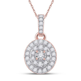 Rose Gold Diamond Cluster Pendant | Exquisite Brilliance and Timeless Elegance - Alternate view 1 from Splendid Jewellery