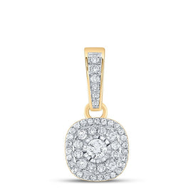 Radiant Love Diamond Cluster Pendant product  Top View from Splendid Jewellery