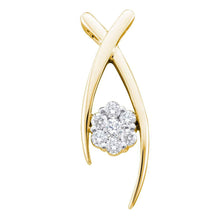 Load image into Gallery viewer, Radiant Blossom Diamond Pendant product  Top View from Splendid Jewellery