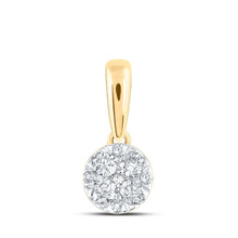 Load image into Gallery viewer, Radiant Blossom Diamond Pendant product  Top View from Splendid Jewellery
