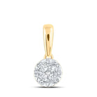 Radiant Blossom Diamond Pendant product  Top View from Splendid Jewellery