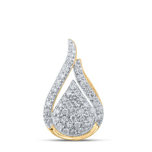 Load image into Gallery viewer, Radiant Tears Diamond Pendant - Top View