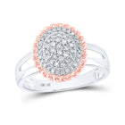 10kt Two-tone Gold Diamond Cluster Ring: A Mesmerizing Masterpiece by Splendid Jewellery - Alternate view 1 from Splendid Jewellery