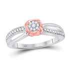 Enchanting Floral Brilliance Diamond Ring - Alternate view 1 from Splendid Jewellery