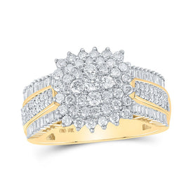 Radiant Brilliance Diamond Cluster Ring product  Top View from Splendid Jewellery