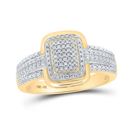 Radiant Brilliance Diamond Cluster Ring product  Top View from Splendid Jewellery