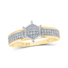 Radiant Brilliance Diamond Cluster Ring product  Top View from Splendid Jewellery