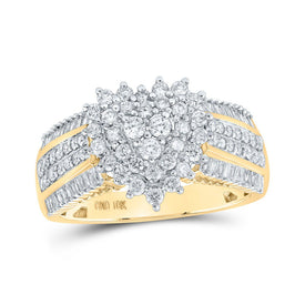 Heart of Brilliance Diamond Cluster Ring product  Top View from Splendid Jewellery