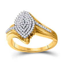 Load image into Gallery viewer, Captivating Cluster of Brilliance Ring product  Top View from Splendid Jewellery