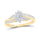 Mesmerizing Brilliance Diamond Cluster Ring product  Top View from Splendid Jewellery