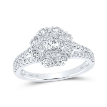 Load image into Gallery viewer, The Dazzling Diamond Cascade Ring - Top View