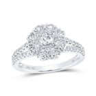 The Dazzling Diamond Cascade Ring - Top View