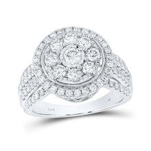 Load image into Gallery viewer, Glamourous Brilliance Diamond Cluster Ring - Top View