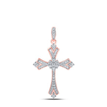 Load image into Gallery viewer, Radiant Love Diamond Cross Pendant - Alternate view 1 from Splendid Jewellery