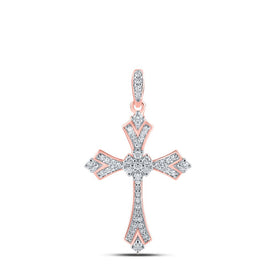 Radiant Love Diamond Cross Pendant - Alternate view 1 from Splendid Jewellery