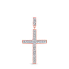 Radiant Rose Gold Diamond Cross Pendant - Alternate view 1 from Splendid Jewellery
