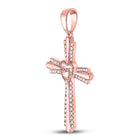 Radiant Love Diamond Heart Cross Pendant - Alternate view 2 from Splendid Jewellery
