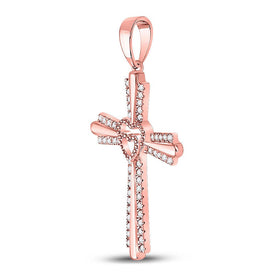 Radiant Love Diamond Heart Cross Pendant - Alternate view 2 from Splendid Jewellery
