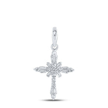 Load image into Gallery viewer, Radiant Faith Diamond Cross Pendant - Alternate view 1 from Splendid Jewellery