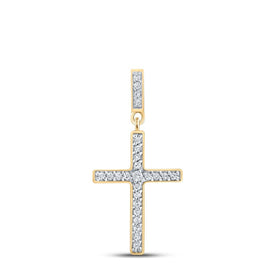 Radiant Love and Faith Diamond Cross Pendant product  Top View from Splendid Jewellery