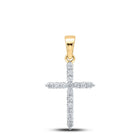 Radiant Faith Diamond Cross Pendant product  Top View from Splendid Jewellery
