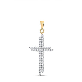 Radiant Faith Diamond Cross Pendant product  Top View from Splendid Jewellery