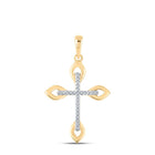 Radiant Faith Diamond Cross Pendant product  Top View from Splendid Jewellery