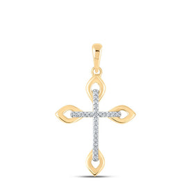 Radiant Faith Diamond Cross Pendant product  Top View from Splendid Jewellery