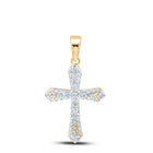Radiant Faith Diamond Cross Pendant product  Top View from Splendid Jewellery